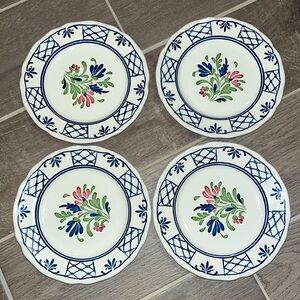 Johnson Brothers Provincial Set Of 4 Scalloped Edge Bread Dessert Plates VGC